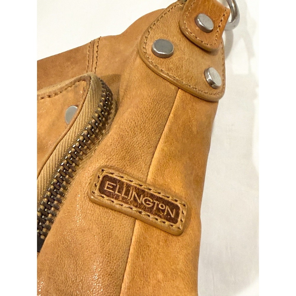Ellington Eva Leather Crossbody Bag Tan Vintage Inspired Boho Y2K - Picture 6 of 11